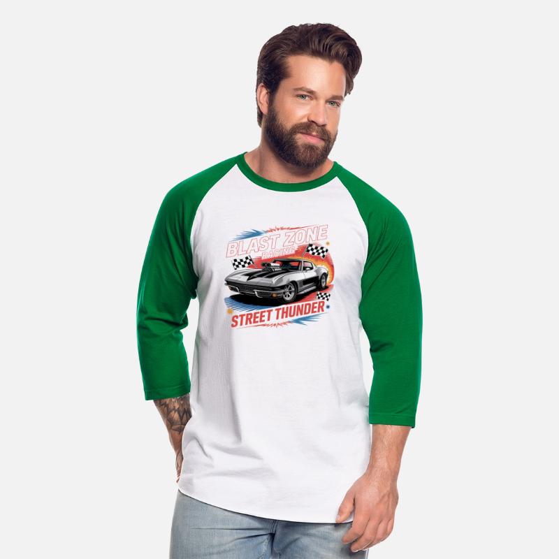 Corvette Drag Racing – Retro Muscle Car VectorTee