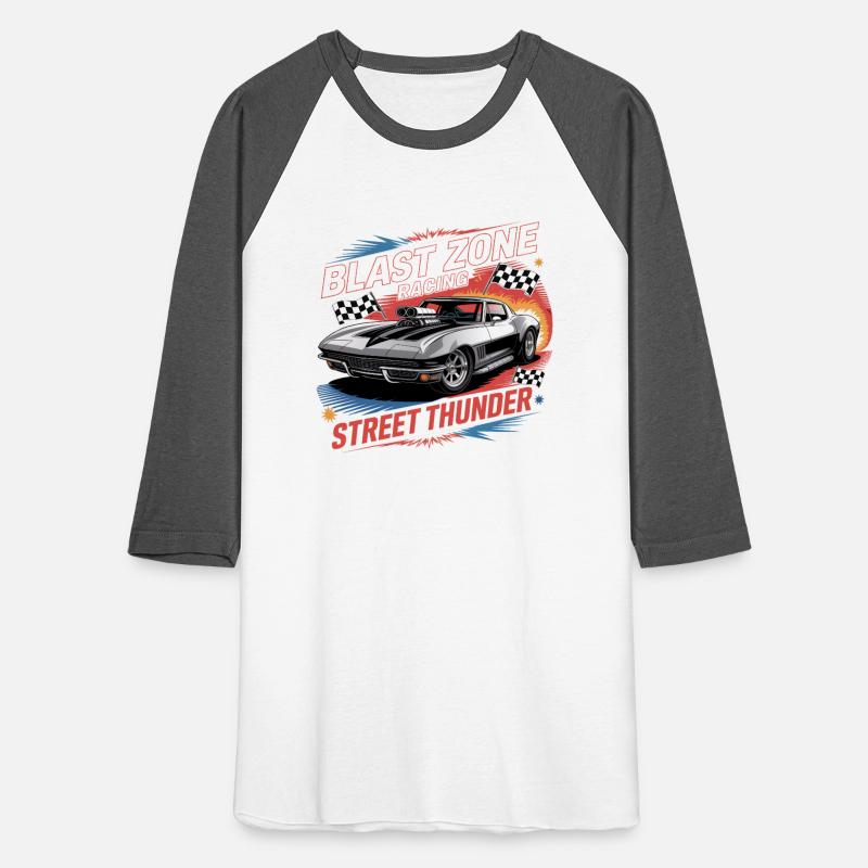Corvette Drag Racing – Retro Muscle Car VectorTee