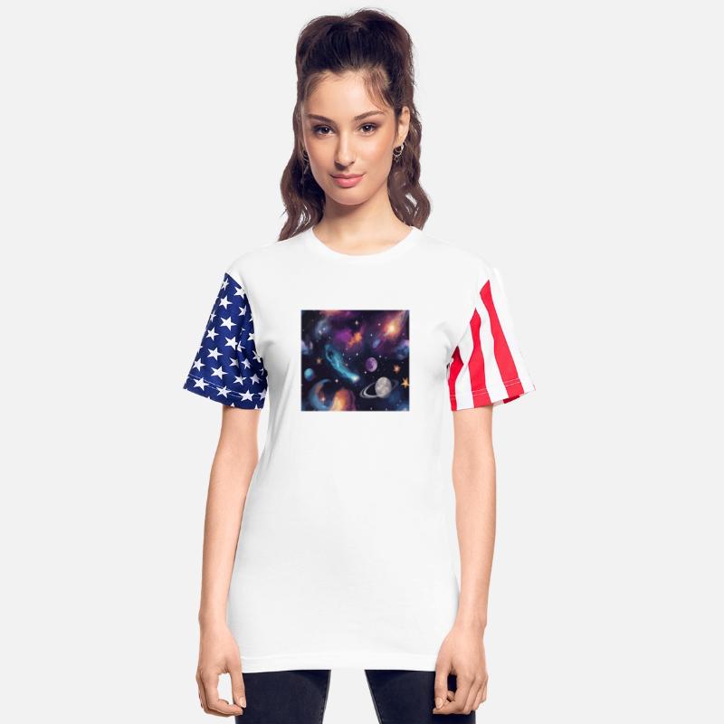 cosmic set with stars moons