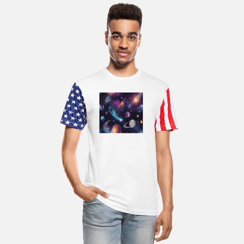 cosmic set with stars moons