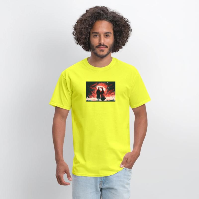 Couple in red under an umbrella652