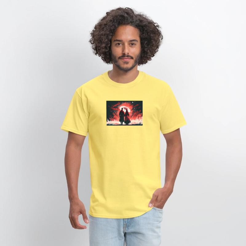 Couple in red under an umbrella652