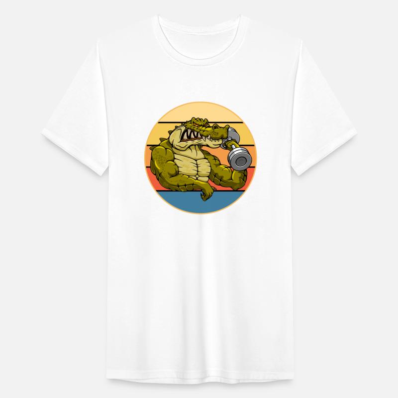 Crocodile Retro Sunset Vintage Wild Animal