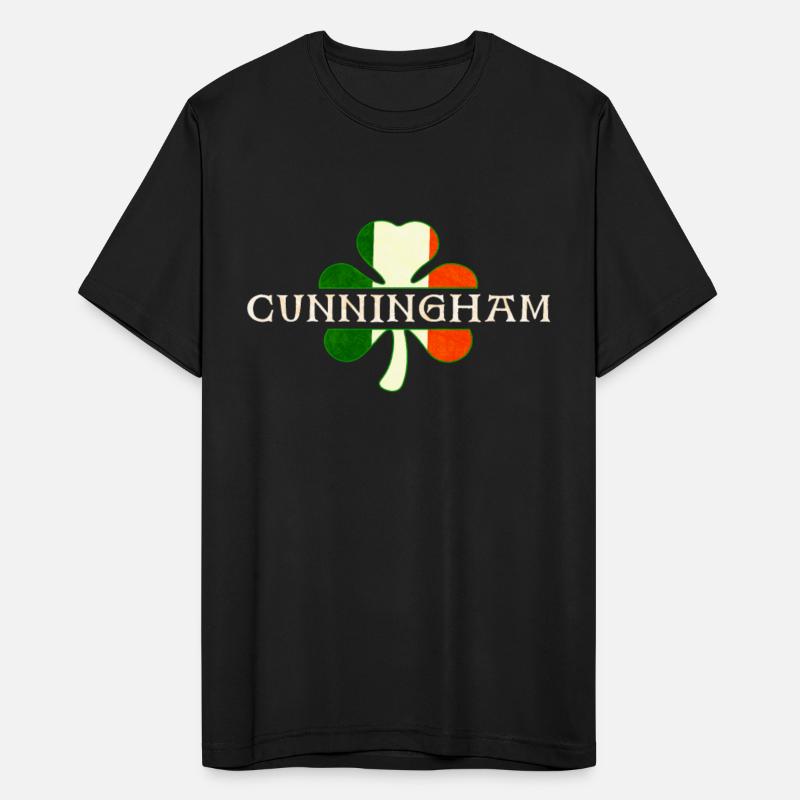 Cunningham Irish Surname Ireland Flag Shamrock