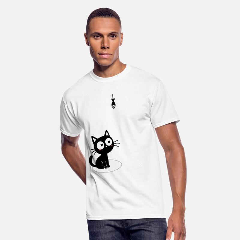 Cute Black Cat and Fish Tease