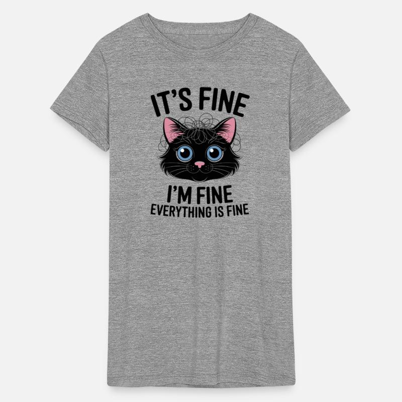 Cute black It's Fine I'm Fine Everything is Fine