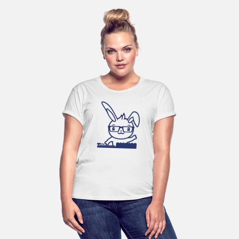 Cute Bunny DJ Rabbit Turntable Mixer Music Party