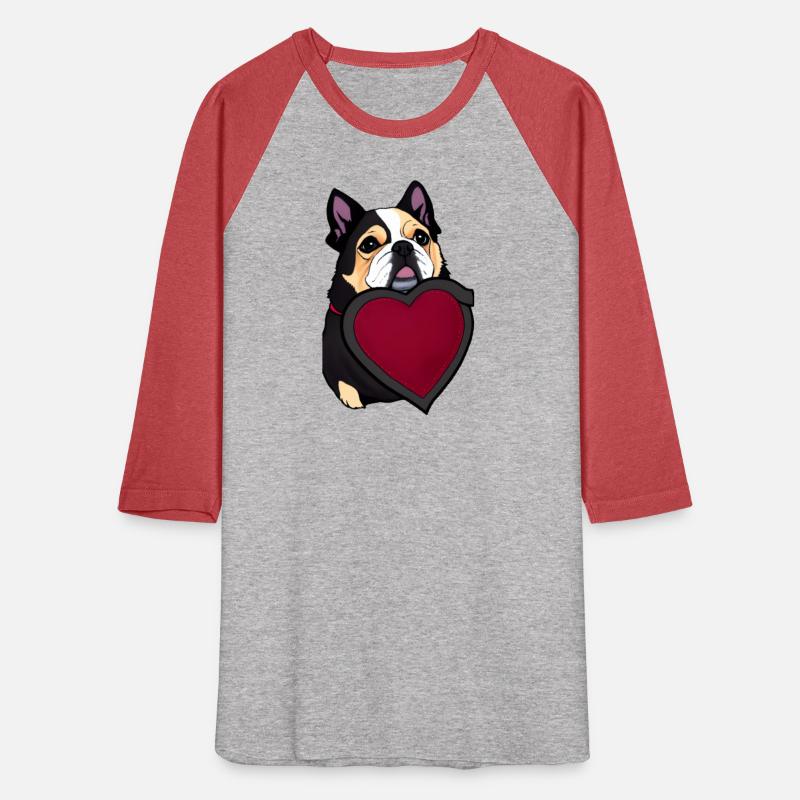 Cute dog with a heart