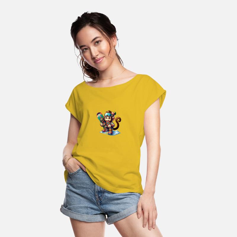 Cute Snowboarder Monkey