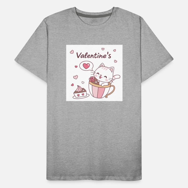 Cute Valentine's Cat in Tea Cup