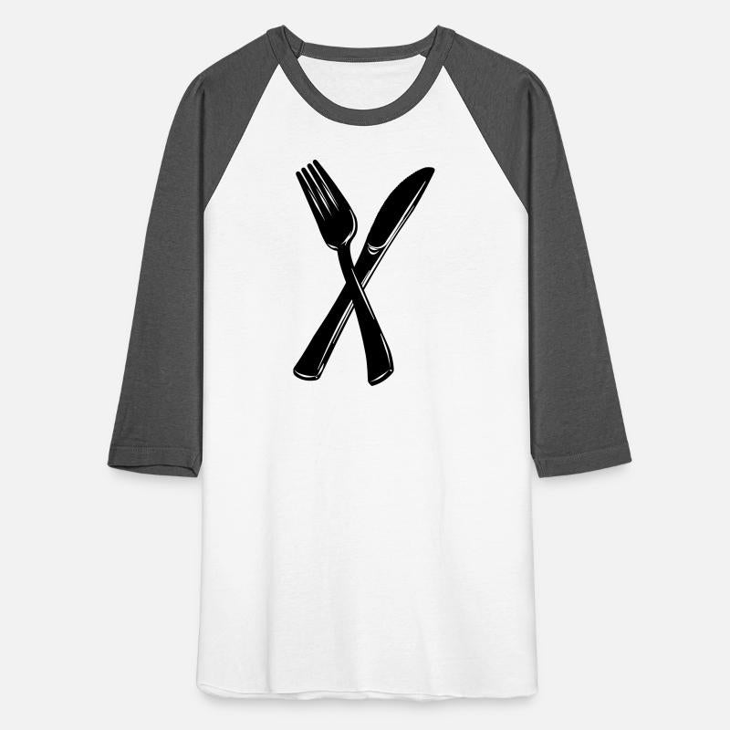 Cutlery crossed knife and fork