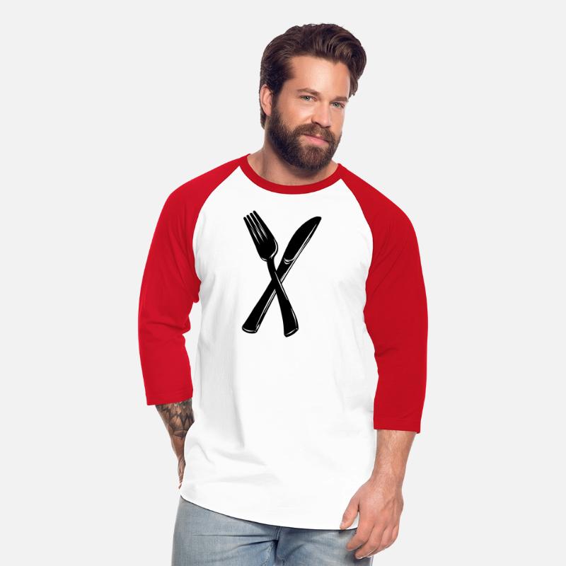 Cutlery crossed knife and fork