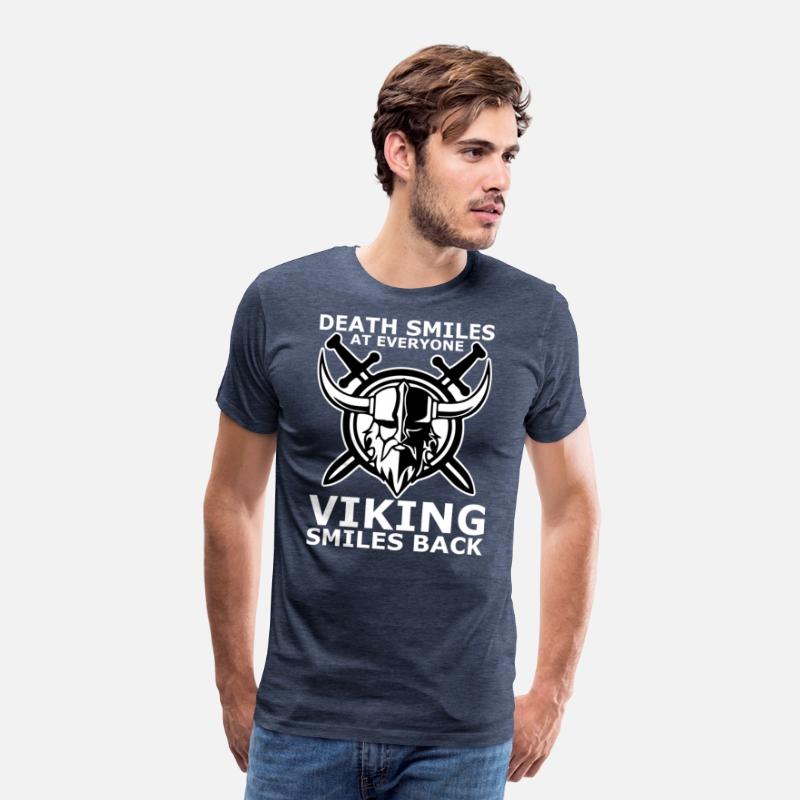 death smiles at everyone Viking smiles back