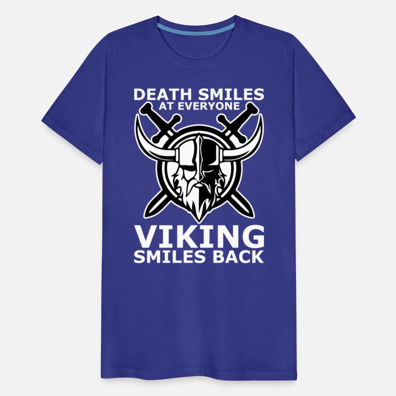 death smiles at everyone Viking smiles back