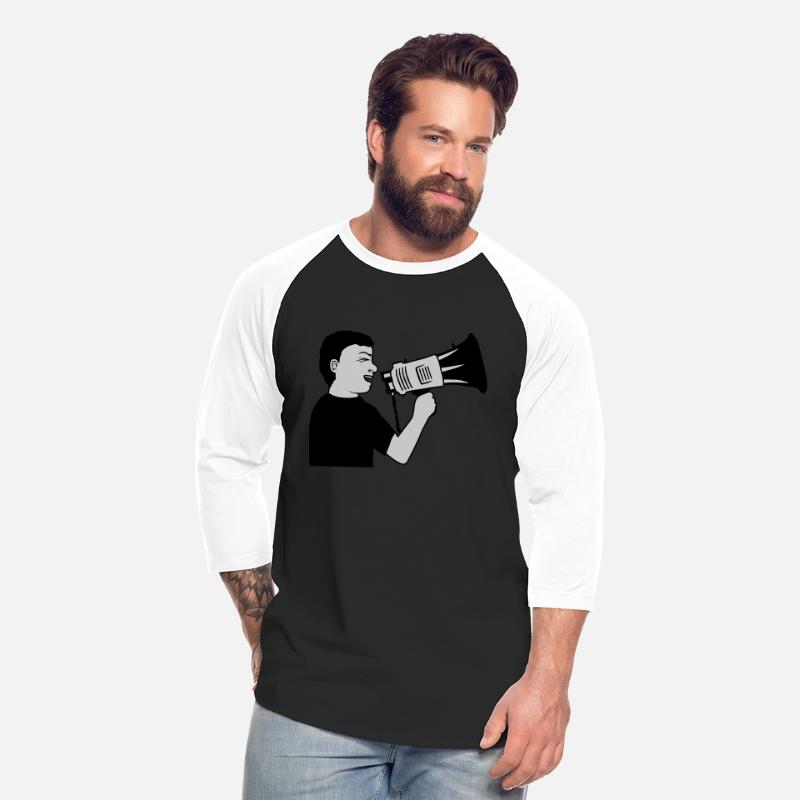 demonstration megaphone propaganda man