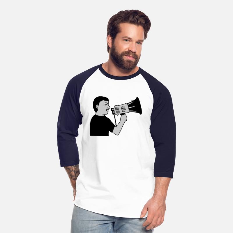 demonstration megaphone propaganda man