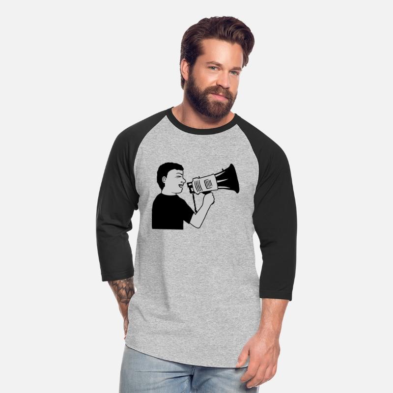 demonstration megaphone propaganda man