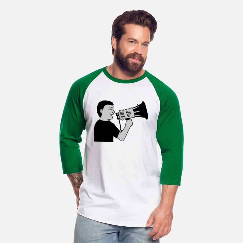 demonstration megaphone propaganda man