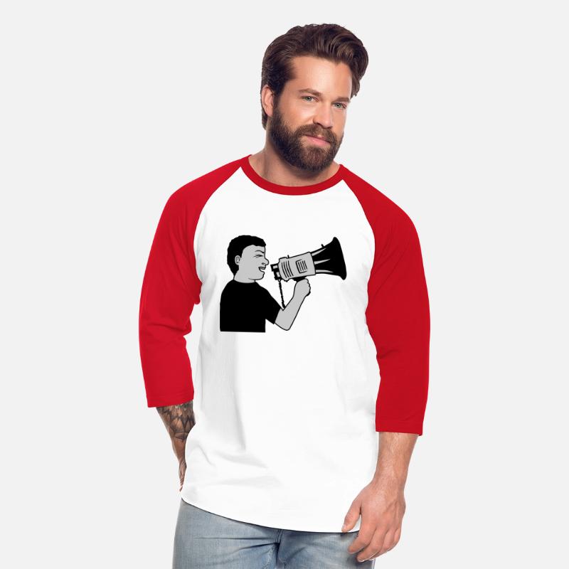 demonstration megaphone propaganda man