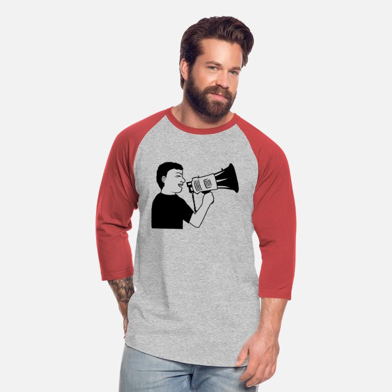 demonstration megaphone propaganda man