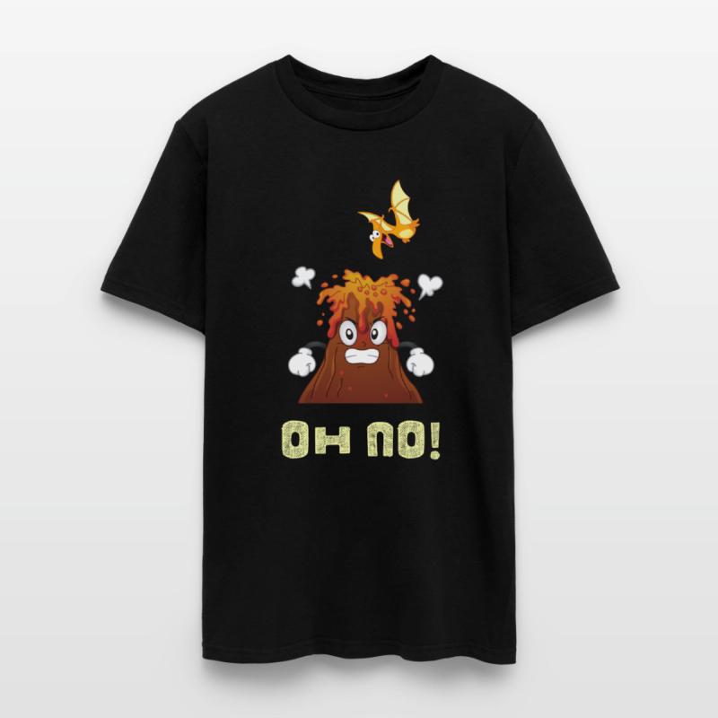 Dinosaur And Volcano