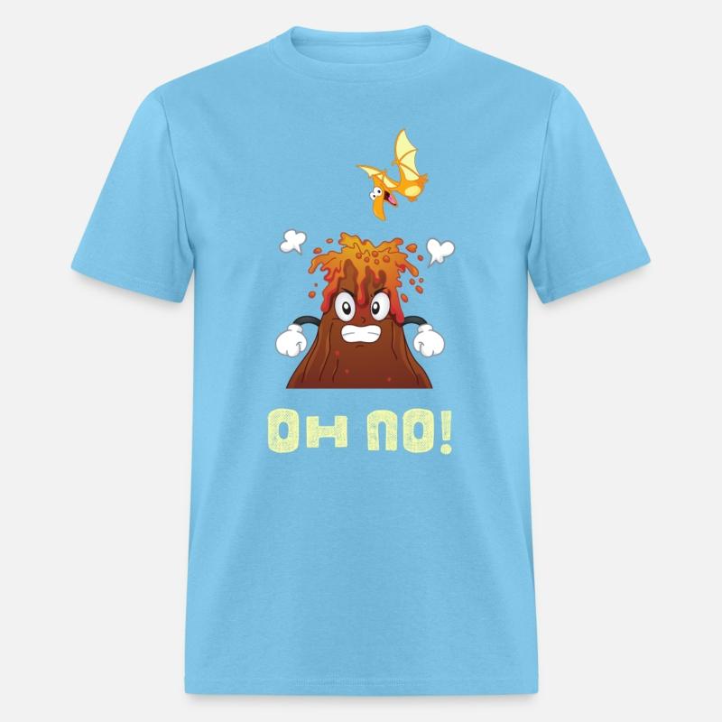 Dinosaur And Volcano