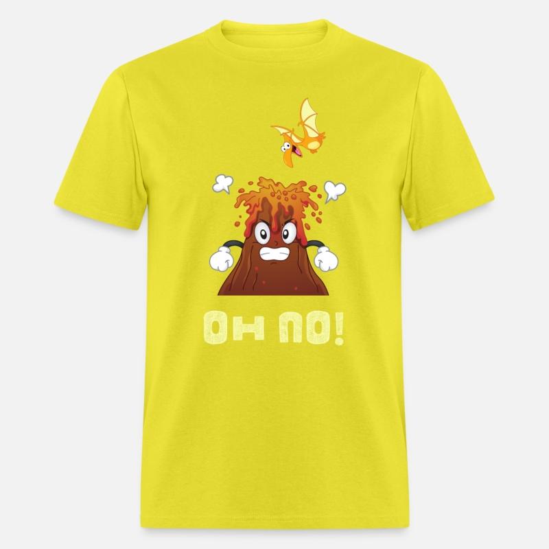 Dinosaur And Volcano