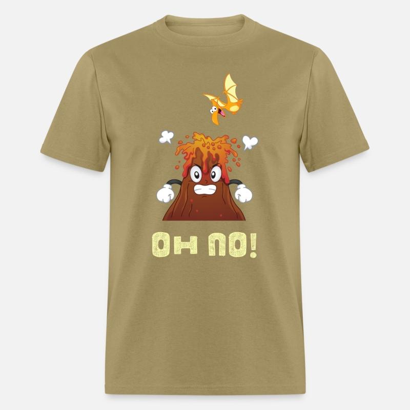 Dinosaur And Volcano