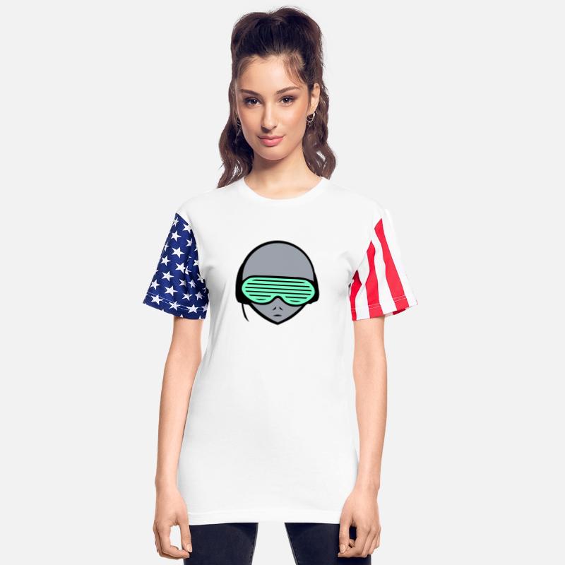 DJ Alien Extraterrestrial Face Head Music Party