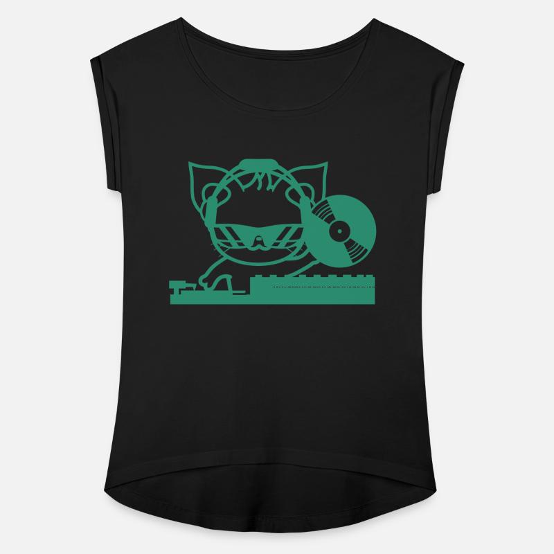 DJ Cat Cute Kitten Mixing Console Vinyl Record Fun