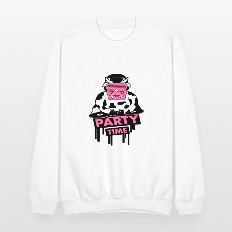 DJ Club Music Party Time Funny Milk Cow Graffiti