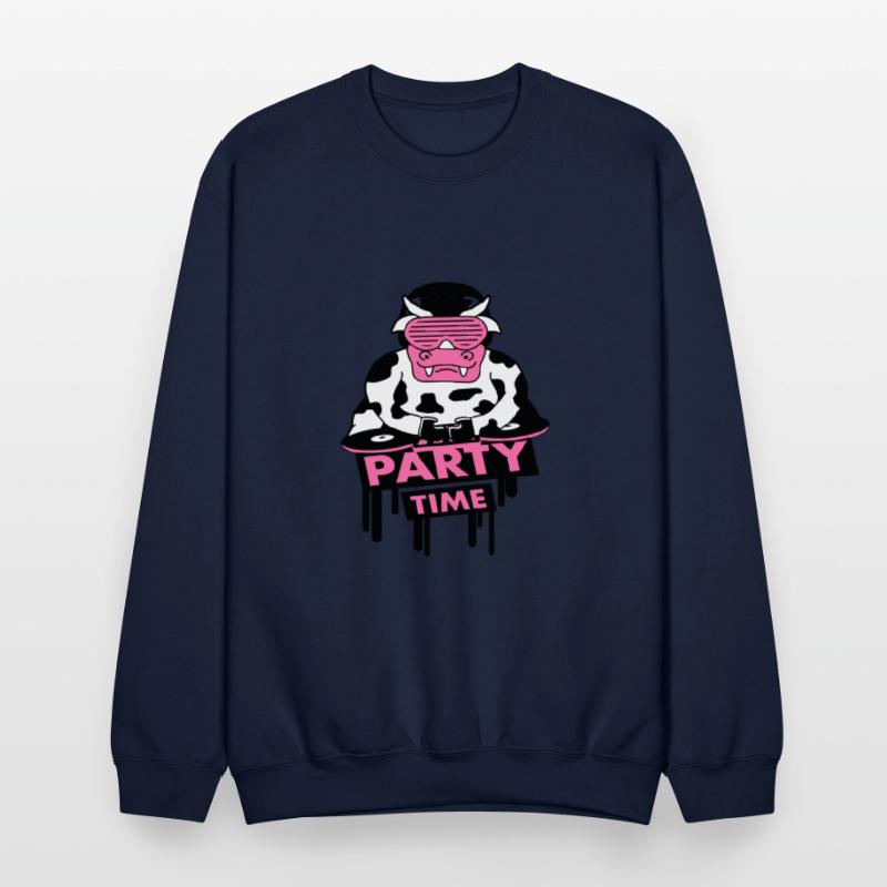 DJ Club Music Party Time Funny Milk Cow Graffiti