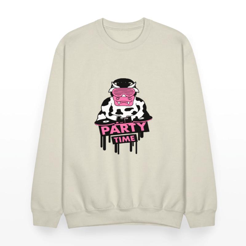 DJ Club Music Party Time Funny Milk Cow Graffiti