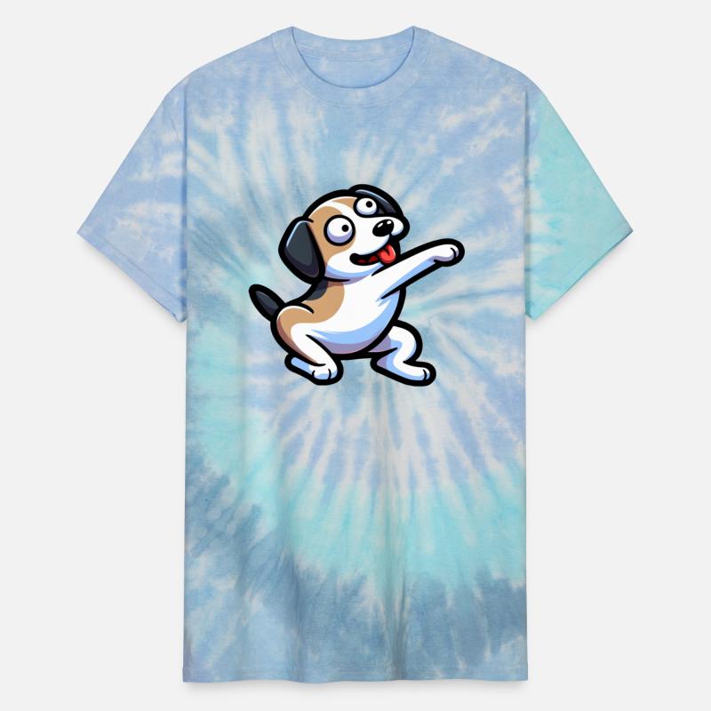 Dog Wagging Its Tail And Sticking Out Its Tongue