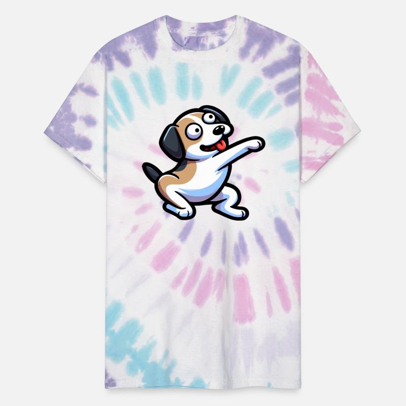 Dog Wagging Its Tail And Sticking Out Its Tongue