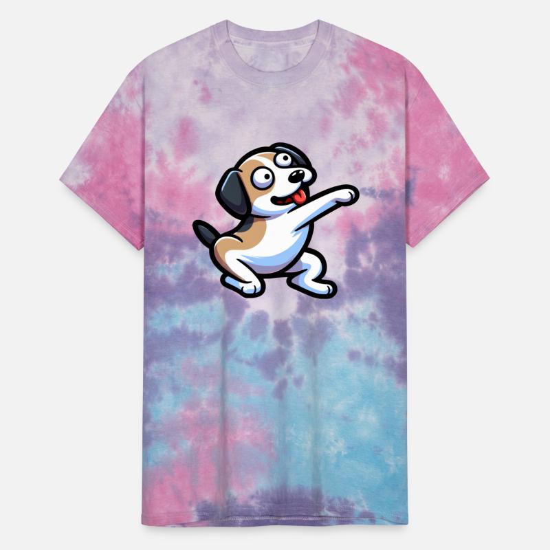 Dog Wagging Its Tail And Sticking Out Its Tongue