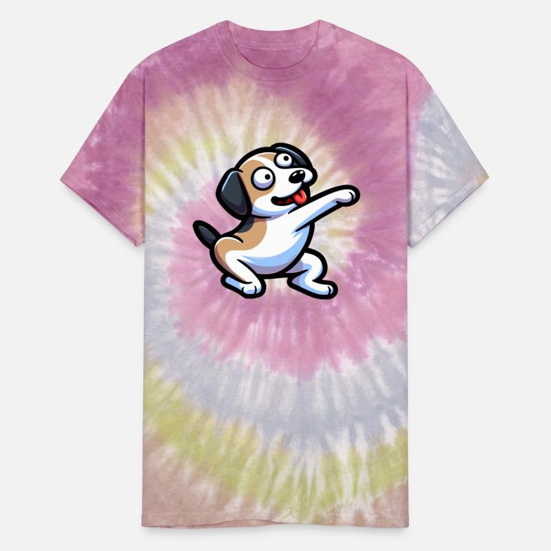 Dog Wagging Its Tail And Sticking Out Its Tongue