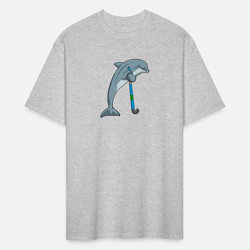 Dolphin At Hockey With Hockey Stick