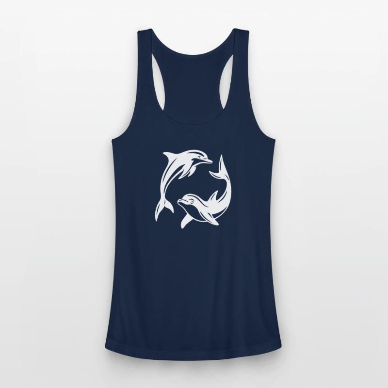 Dolphin Circle Design for Eco-Friendly Apparel