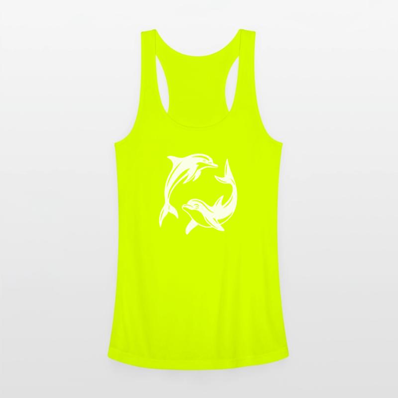Dolphin Circle Design for Eco-Friendly Apparel