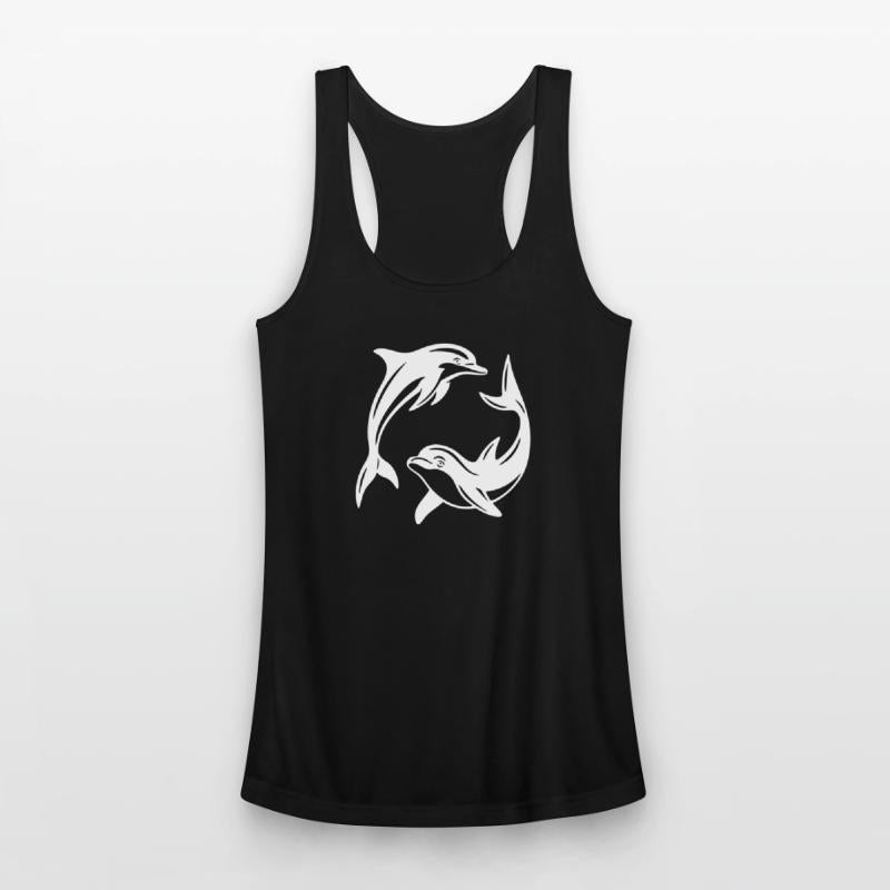 Dolphin Circle Design for Eco-Friendly Apparel