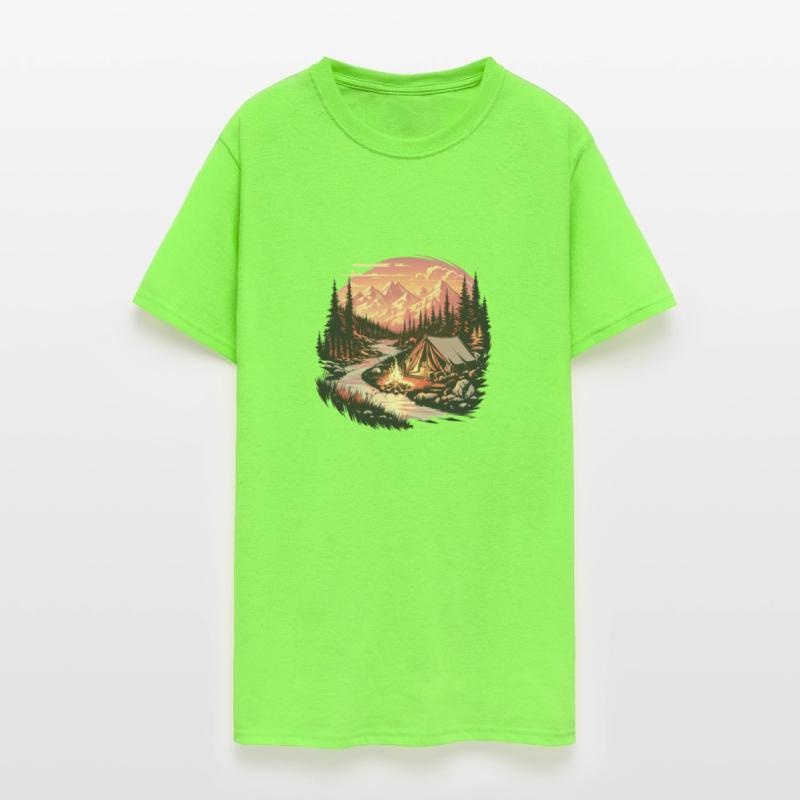 "Tranquil Mountain Morning: Nature's Beauty"